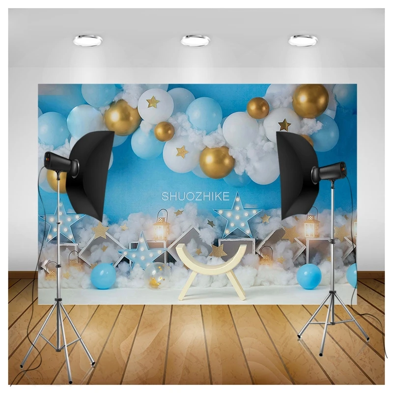 Fondo de fotografía de elefante de fiesta de recién nacido salvaje, accesorios de cien días, 1er cumpleaños, fondo de estudio fotográfico de animales, WP-29