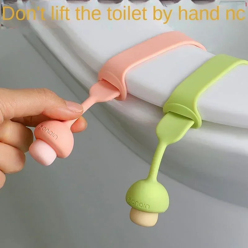 1pc Creative Cute Household Silicone Toilet Lid Lifter No Dirty Hands Toilet Lid Lifter Toilet Seat Lifter Bathroom Accessories