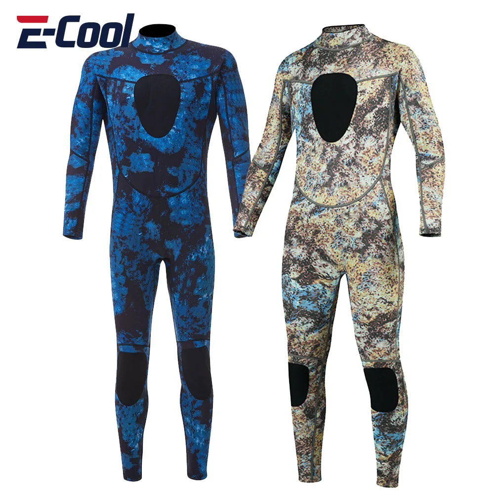 

Men's Neoprene Long Sleeve Wetsuit 3mm Neoprene One-Piece Suits Keep Warm Surfing Swimming Diving Snorkeling Water Sport