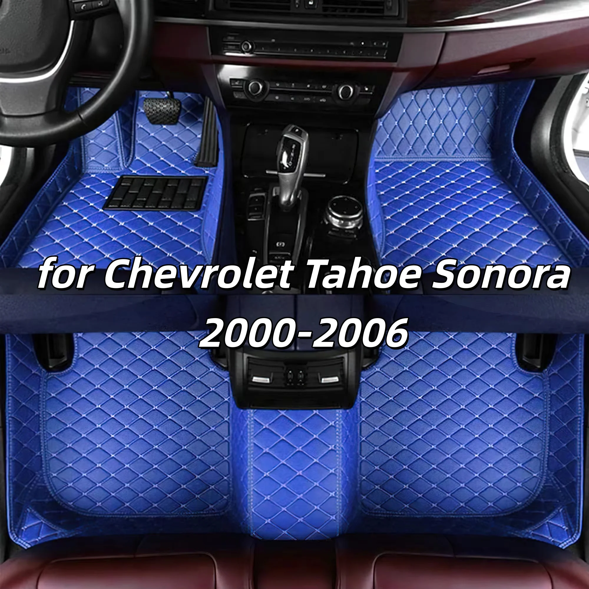 

Автокожаные коврики подходят для Chevrolet Tahoe Sonora 2000-2006, водонепроницаемые противоскользящие автомобильные коврики