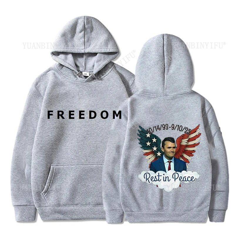 الإبداعية المتناثرة الحرية تشارلي كيرك دفع احترام الشخص على المطبوعة البلوز هوديس عادية فضفاض للجنسين هوديي نمط القوطية