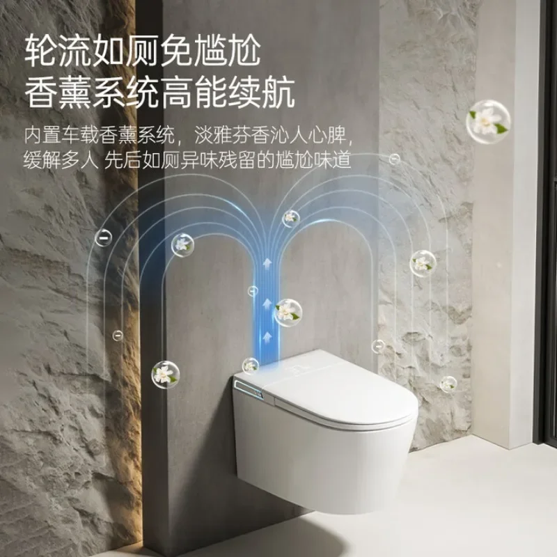 Banheiro inteligente montado na parede