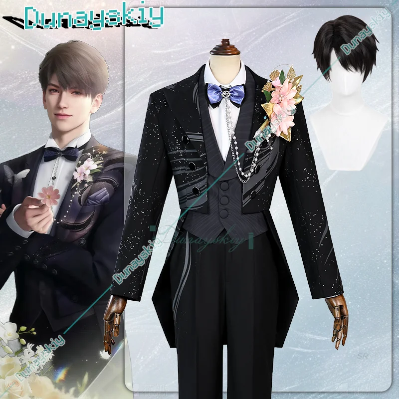 

Костюм для косплея Caleb, свадебный костюм, игра Love And Deepspace, вечеринка на Хэллоуин, ролевая игра, мужской наряд, парик, реквизит для косплея, карнавальная вечеринка