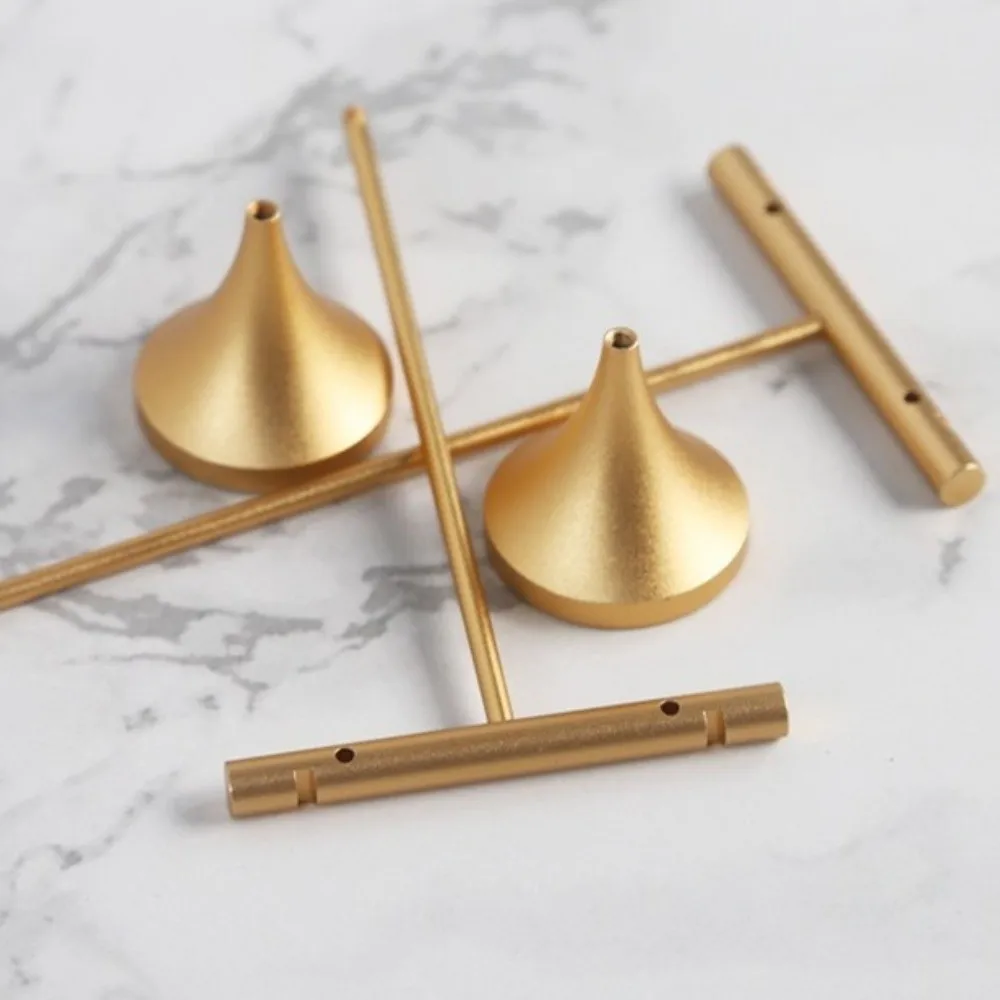 Aluminum Alloy T-Shape Earring Display Stand Detachable Decorative Stand Stud Earrings Storage Holder Space Saving
