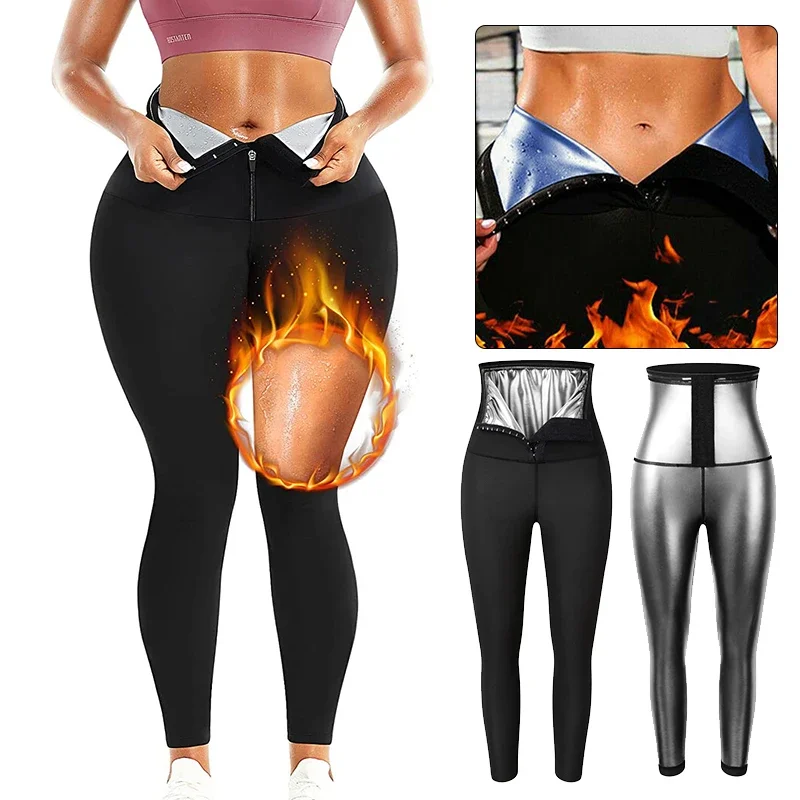 

Women Body Shaper Pants Hot Sweat Sauna Effect Slimming Pants Fitness Shorts Shapewear High Waist Trainer Workout Gym Leggings