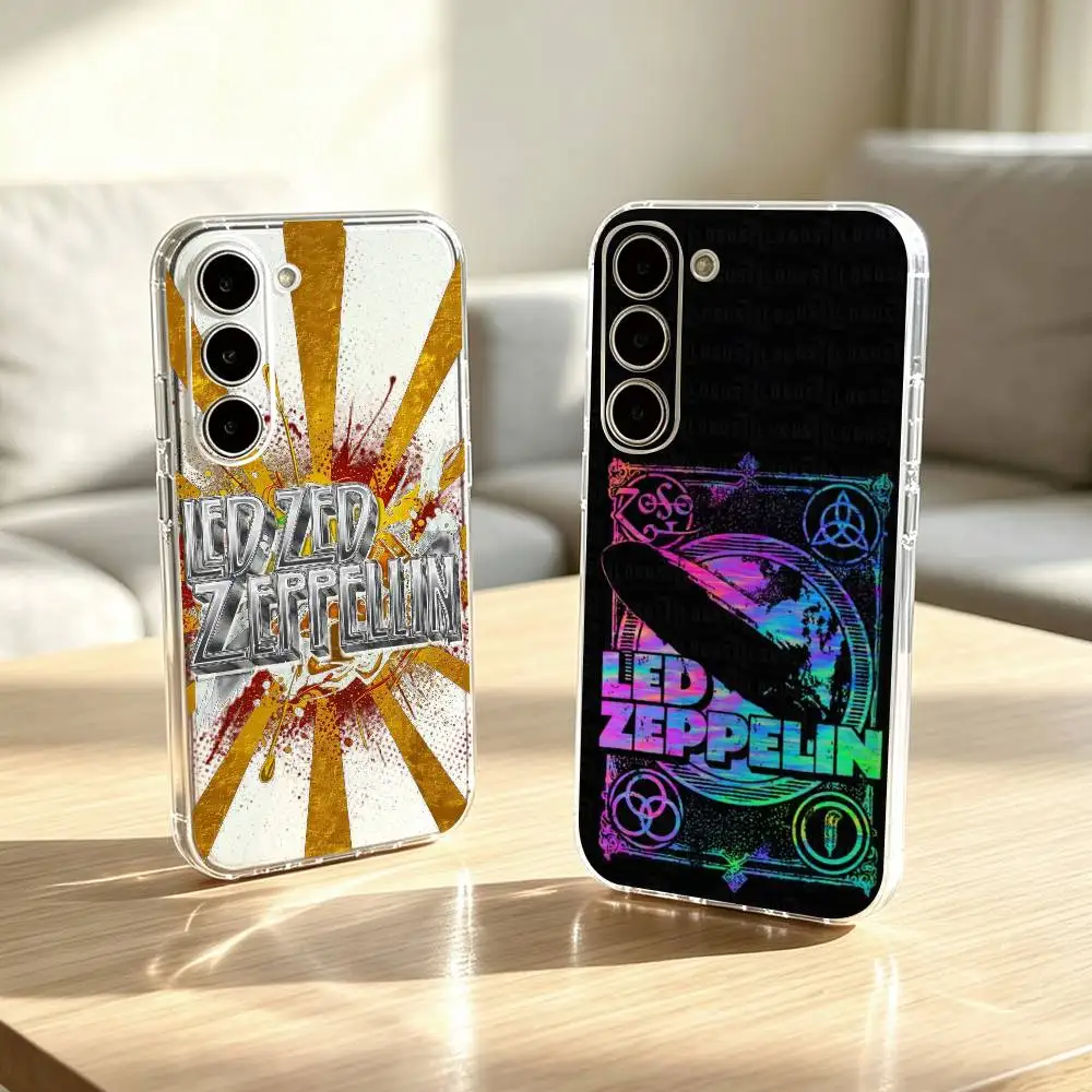 Rock Band Led Zeppelin Phone Case For SamsungA10,12,20,21S,30,31,40,50,51,52,70,71 Transparent Cover Gift
