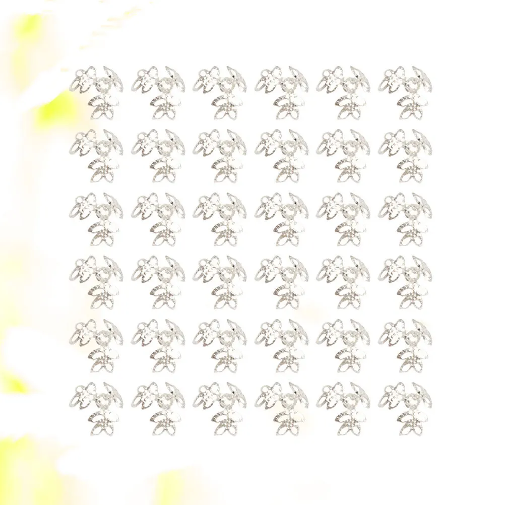 

400Pcs Metal DIY Jewelry Accessories Necklace Bracelet Earrings Making Material Fine Workmanship Durable Silver