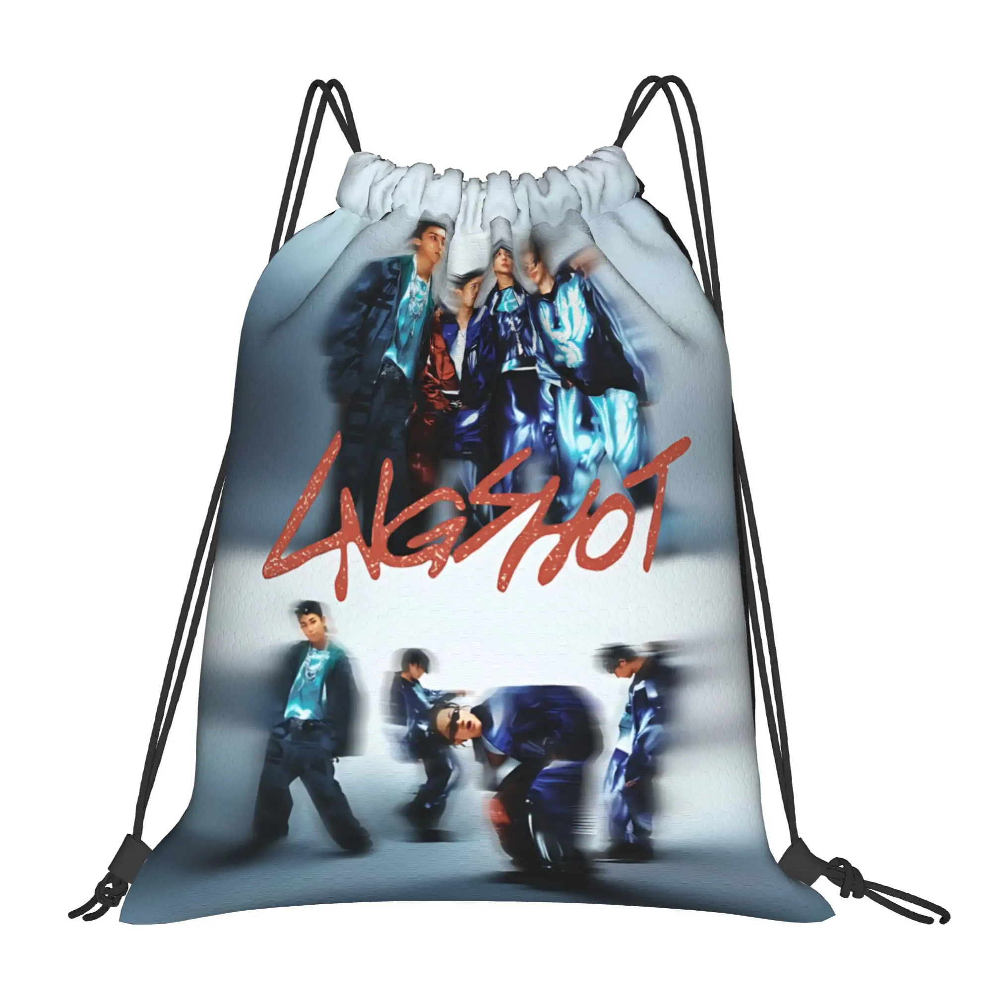 1 pc LNGSHOT Kpop Hip Hop Group  Drawstring Bags Travel Unisex Storage Bag