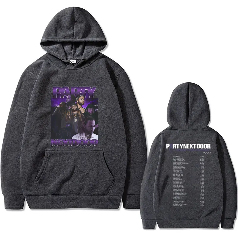 Rapper Partynextdoor Sorry Im Outside Tour Hoodie Men Women's Hip Hop Sweatshirt Men's Fleece Hoodies Male Vintage Streetwear