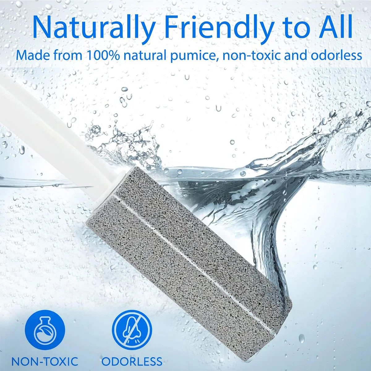 6แพ็คหินภูเขาไฟสําหรับแปรงทําความสะอาดห้องน้ําพร้อมที่จับทําความสะอาดน้ําแหวนRemoverสําหรับอาบน้ํา/สระว่ายน้ํา/ห้องครัว/ครัวเรือน