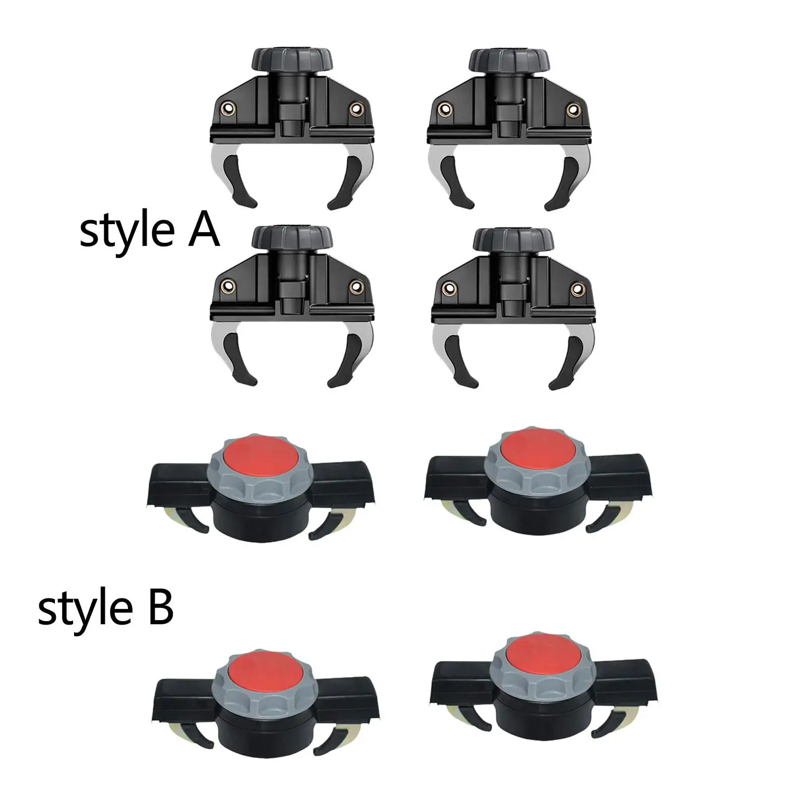 

Universal Car Roof Box Fast Clamp Set Easy Install Aluminum Clips Secure Luggage Carrier Quick Fixation for Vehicle Roof Racks