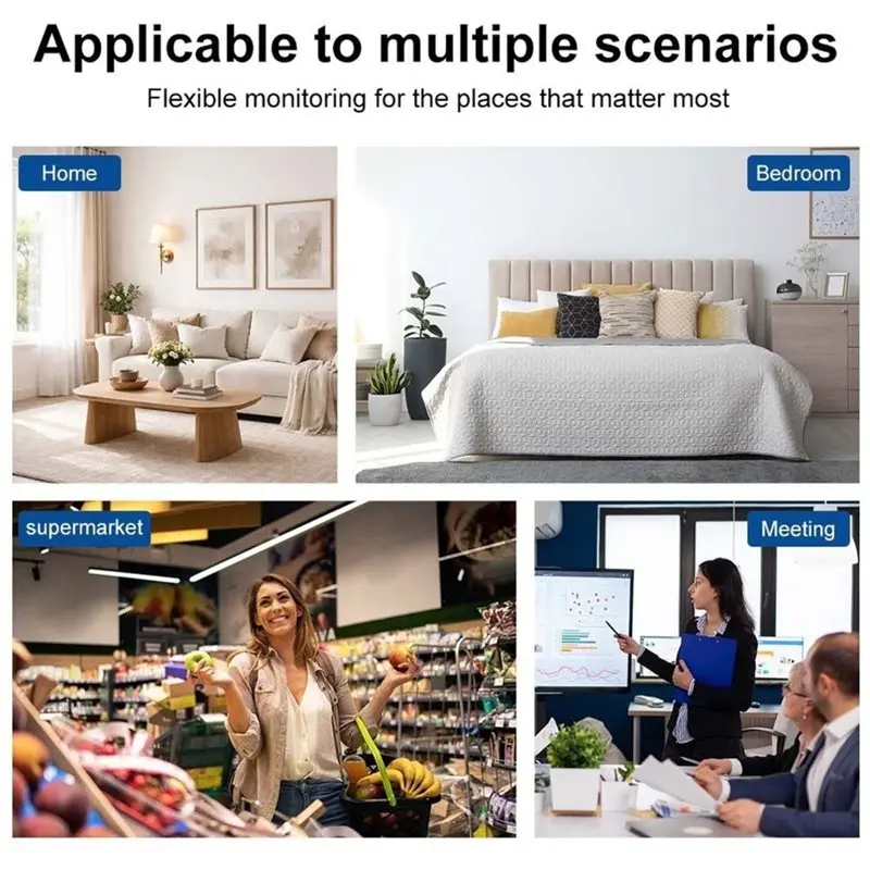 2026 New-Wifi Security Camera With Motion Detection, Night Vision, TF Card Support For Storage Indoor Home Pet Monitoring