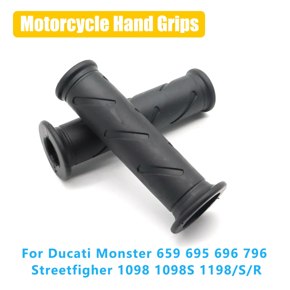 

For Ducati Monster 659 695 696 796 Streetfigher 1098 S 1198 S R Motorcycle Rubber Handle Grips Handle Glue Throttle Handlebar