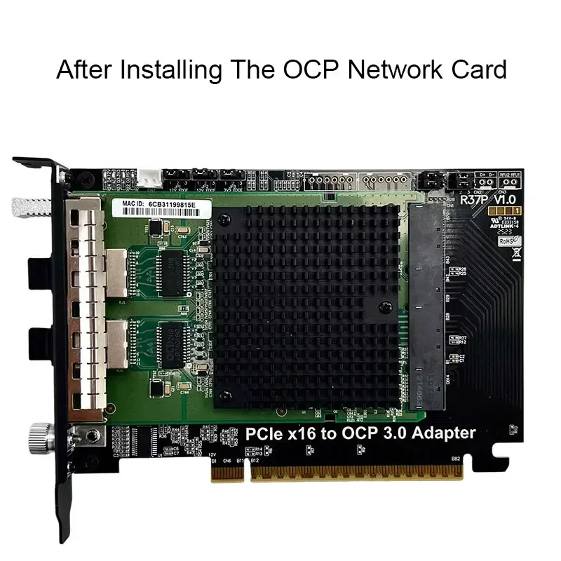 ADT-Link PCIE 4.0 x16 to OCP NIC 3.0 Gen-Z 4C+/SFF-TA-1002 Lateral Adapter Card Compatible for Gen3/Gen4 Laptop Accessories