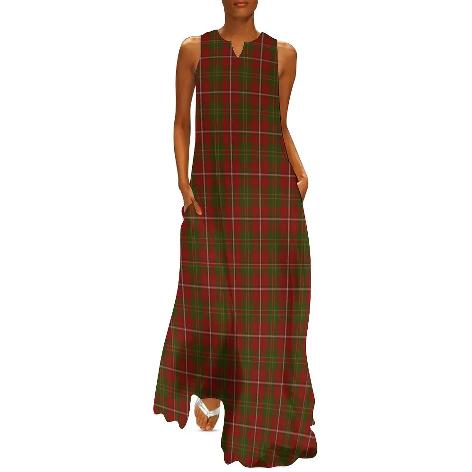 

Hay Clan Tartan Long Dress elegant dress long dress women summer Party dresses