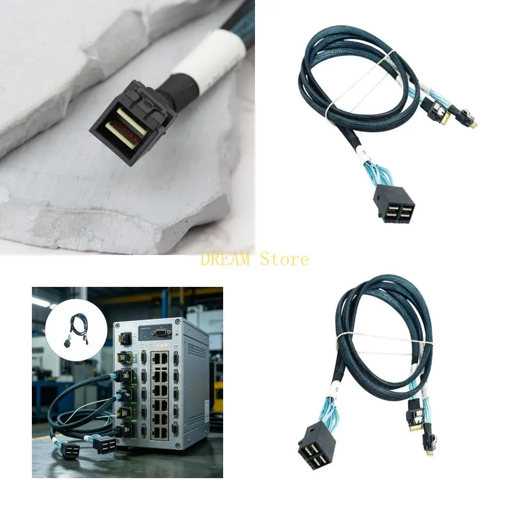 Flexible Double 8643 To 8654 Splitter Cable Supporting PCIe For Servers best sale