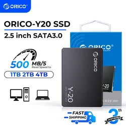 ORICO SATA III SSD 2.5” Internal Solid State Drive 3D NAND 512GB 1TB 2TB 4TB  UP to 550MB/s for Upgrade PC Laptop Desktops Y20