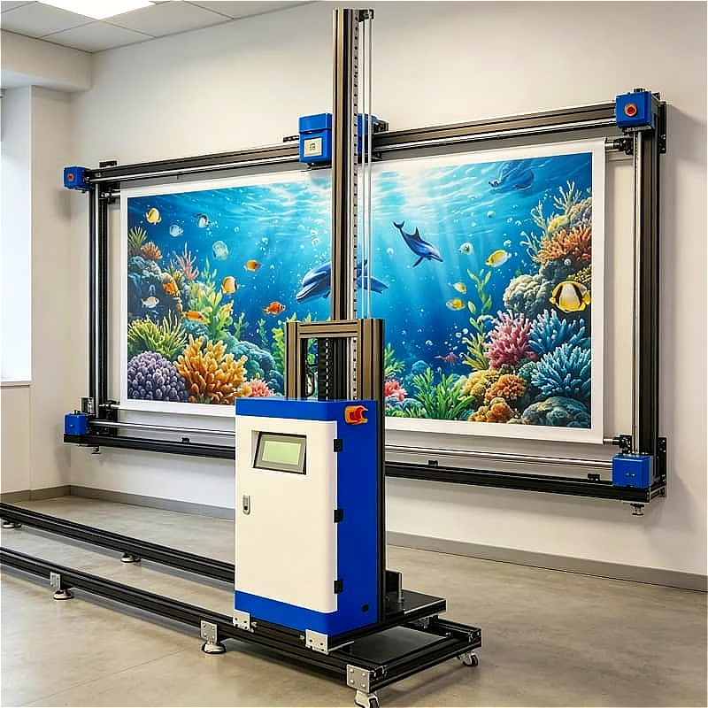 Multi Material UV Wall Printer Vertical 3D Inkjet Acrylic Glass Wood Metal Stone Canvas PVC Leather Direct Printing Customized