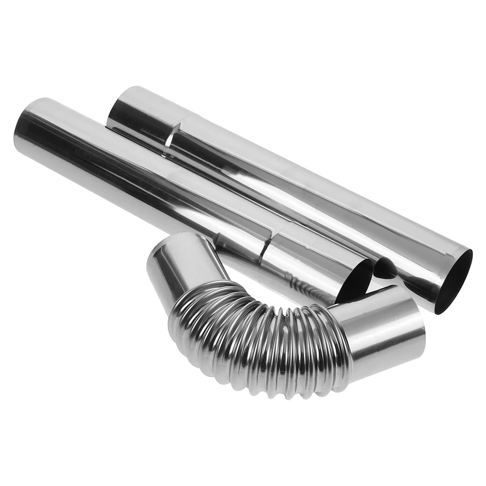 

Stainless Steel Exhaust Pipe Small Chimney Hot Tent Stove for Camping Furnace Tube Fire Adapter Elbow