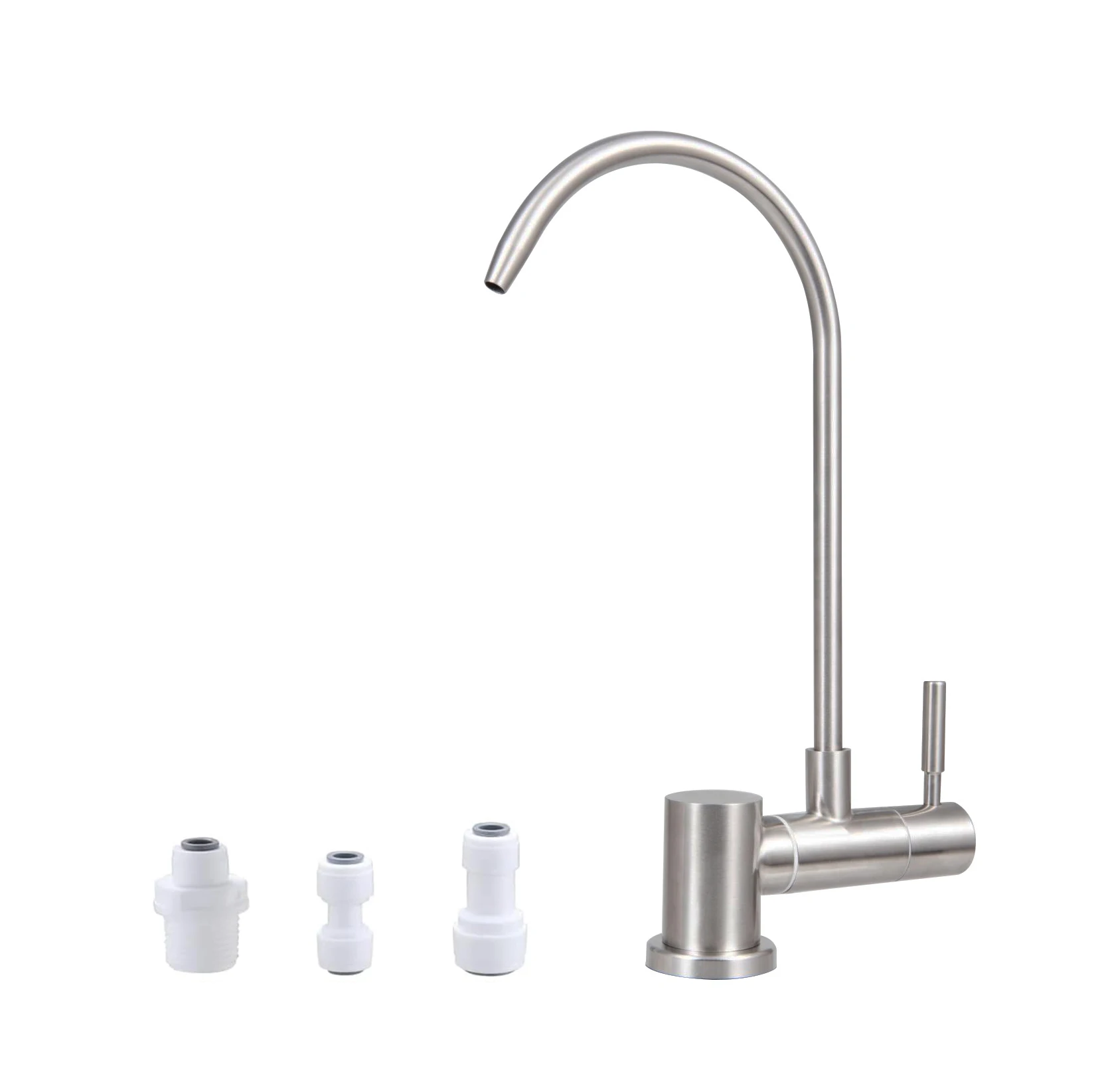 

Stainless Steel Brushed Inner Window Folding Kitchen Faucet Drinking Water Faucet fits Most Water Filtration System