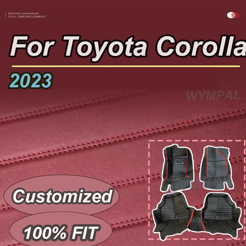 

Роскошный автомобильный коврик для Toyota Corolla 2023, ковер, водонепроницаемый коврик из искусственной кожи, мужской роскошный коврик для ног, женский интерьер, автоаксессуар