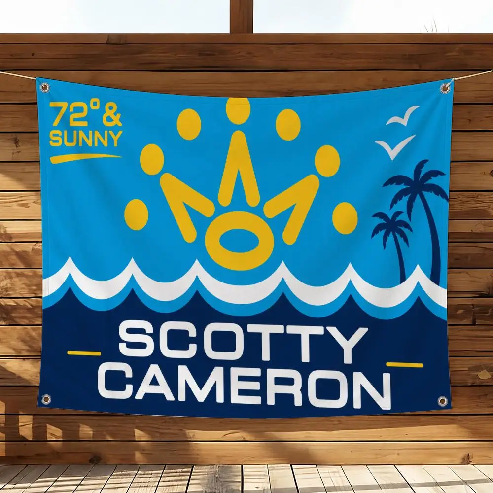 Marke Scotty Cameron Flags Haus- und Gartendekorationsbanner - Wandhängende Flagge für drinnen und draußen – Detail 8