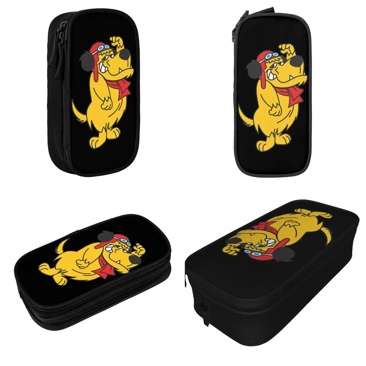 Wacky Races Muttley Cartoon Pencil Cases Creative Pen Holder Pencil Bags Student Big Capacity Office Gifts Pencilcases