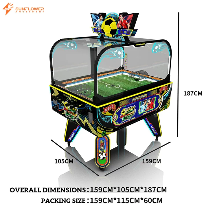High Quality Kung Fu Soccer Machine Coin Operated Table Football Game Machine Points System Arcade Machine for Shopping Mall