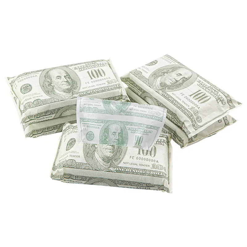 Printing Soft Bag Drawing Paper US Dollar Napkin US Dollar Bill Car Dining Table Tissue Paper Color Wood Paddle Paper