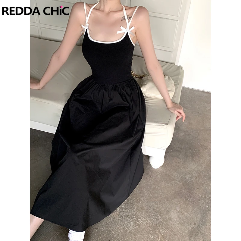 

Женское длинное платье с бантом и глубоким вырезом