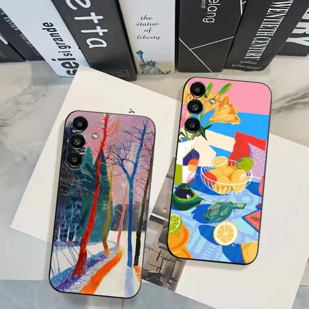 

Art D-David H-Hockney Phone Case For Samsung Galaxy A20,A21s,A22,A31,A32,A52,A53,A72,73,A80 Soft Black Cover