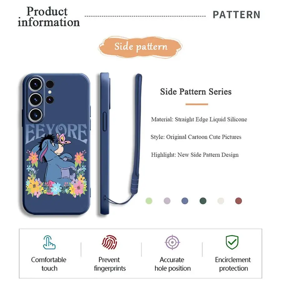 حافظة لهاتف سامسونج جالاكسي S23 S24 FE S20 نوت 20 10 Ultra S22 Ultra S21 Plus S25 Edge غطاء ناعم ديزني وين ذا بوه