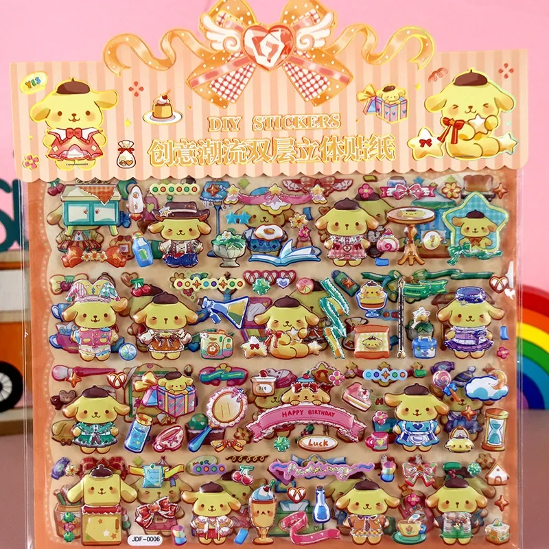 �y�Z�[�����z3D �N���~ �����f�B �T�����I ����X�e�b�J�[ ��w�\�� �z�[�� �ʔ��� ���� DIY �f�R���[�V���� �m�[�g�p�\�R�� �d�b �①�� �傫�ȃo�u���X�e�b�J�[