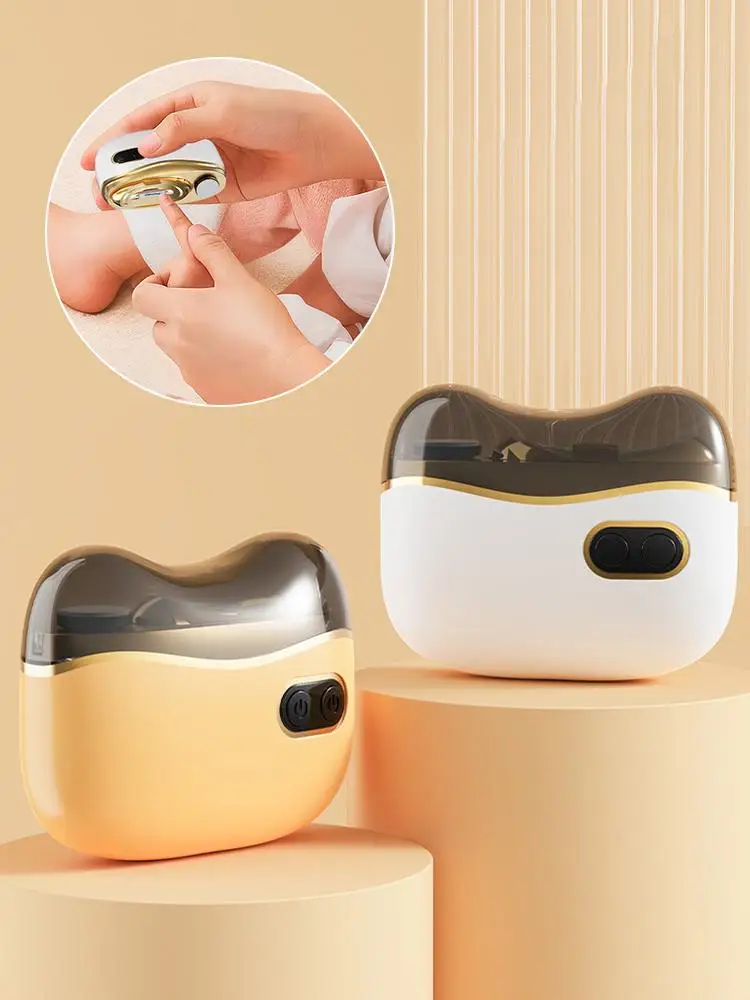 Elektrische automatische nagelknipper, 2-in-1 automatische vingernagelsnijder en polijstmolen voor baby- en senioren volwassenen, 2 snelheden en oplaadbaar - afbeelding 2