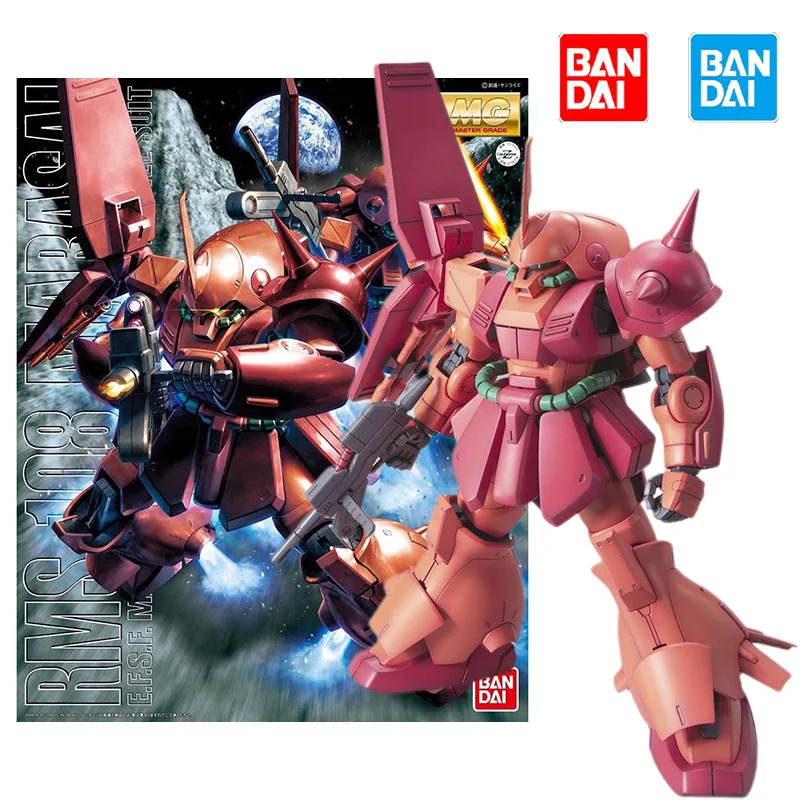 

Bandai Original box GUNDAM MG 1/100 RMS-108 MARASAI Model Kit Anime Action Fighter Figure Assembly Toy Gift for Children kids