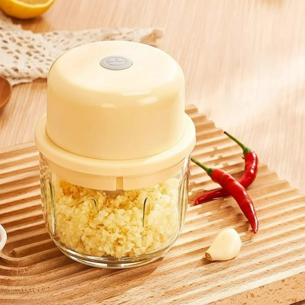 Electric Garlic Chopper Vegetable Chopper Meat Grinder Kitchen Kids Aid Mixer Food Processor Kitchen Tools 300ml350ml