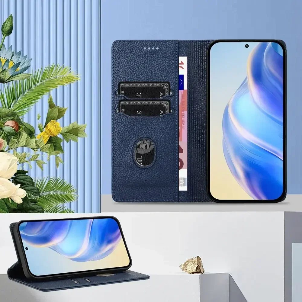 محفظة مع فتحة للبطاقات مسنده حافظة جلدية مغناطيسية لهاتف جوجل بيكسل 9 برو XL 10 9A 8 8A 7 7A 6 6A 5 5A 5XL