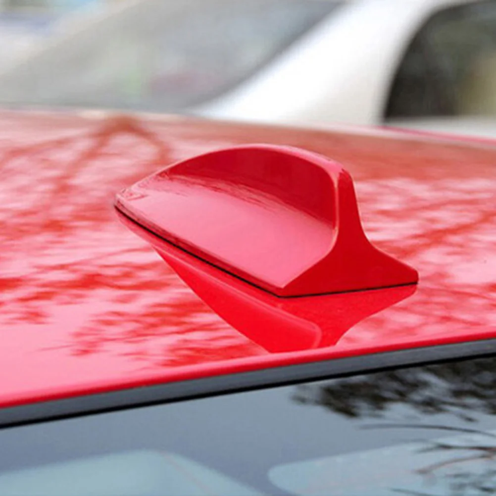 

Car Shark Fin Antenna Lightweight Durable Roof Aerial Fm Signal Cable for Red