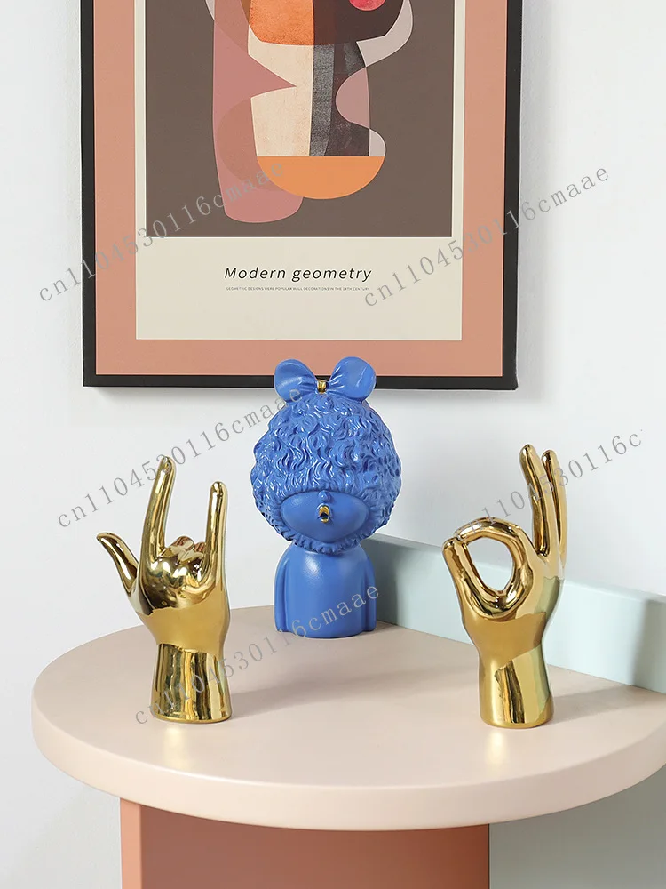 NEW Resin Creative Handmade Finger Accessories Living Room Desktop Home Decoration