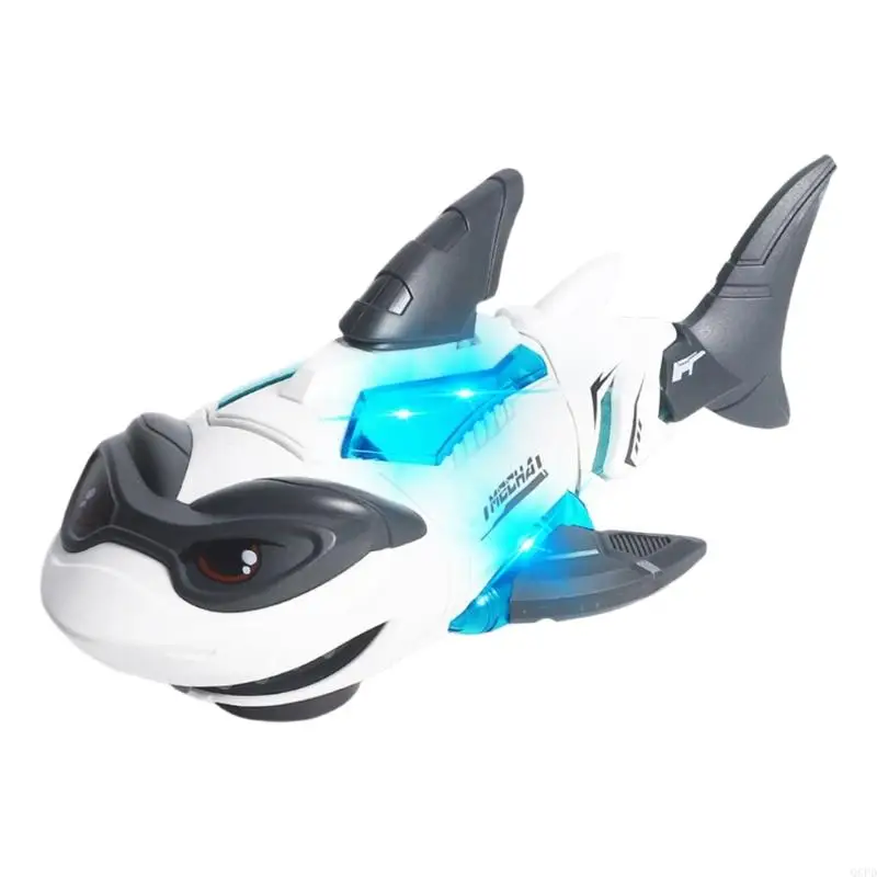 Electronic Shark Toy With Smooth Mobility For Preschoolers Play Interactive Gift For Kids
