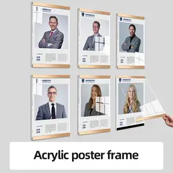 A4 210x297mm Wall MountedPrice Listing Paper Label Tag Acrylic Sign Holder Photo Picture Poster Frame