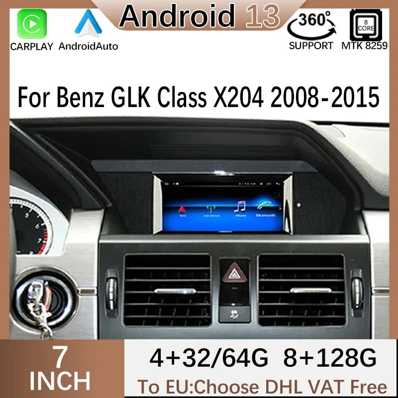 

Android13 MT8259 7" Touch Screen 8+128G For GLK X204 2009-2015 Multimedia Video Radio Stereo Player GPS Navigation IPS 4G SIM