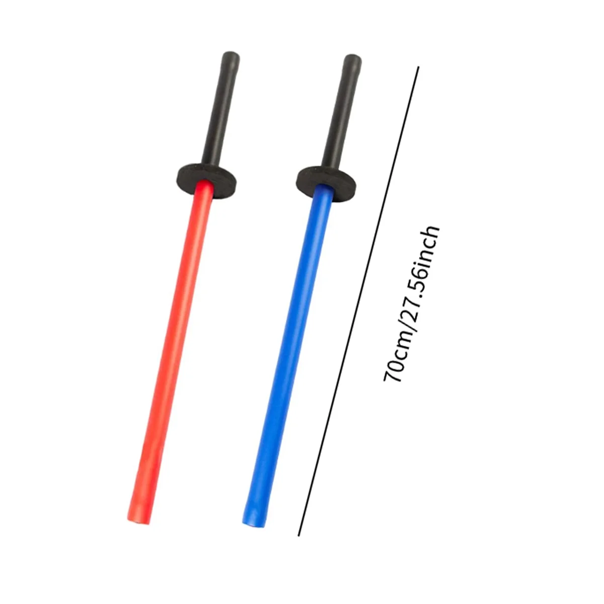 ABJZ-Juego de 2 uds de palo de entrenamiento con mango antideslizante, juguete de entrenamiento de espuma para practicar espada, juguete de esgrima para regalo de 70CM