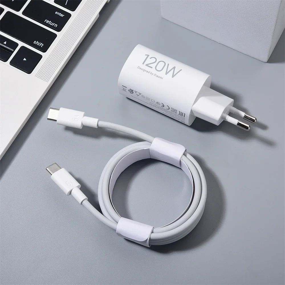 

Для Xiaomi 120 Вт GaN Pudding Charger Turbo Fast Adapter с кабелем PD 2 м 1,5 м для Redmi K80 K70E K60 pro Mi 17 15 14 13 12 pro