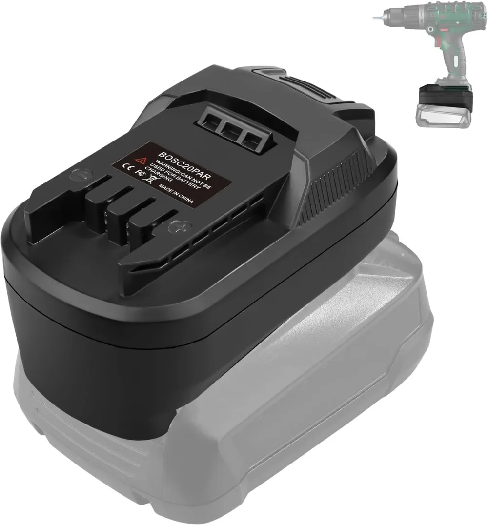 BOSC18PAR for Bosch to for Parkside Battery Adapter for Bosch 18V PBA Battery Converter to for Parkside 20V Power Tool
