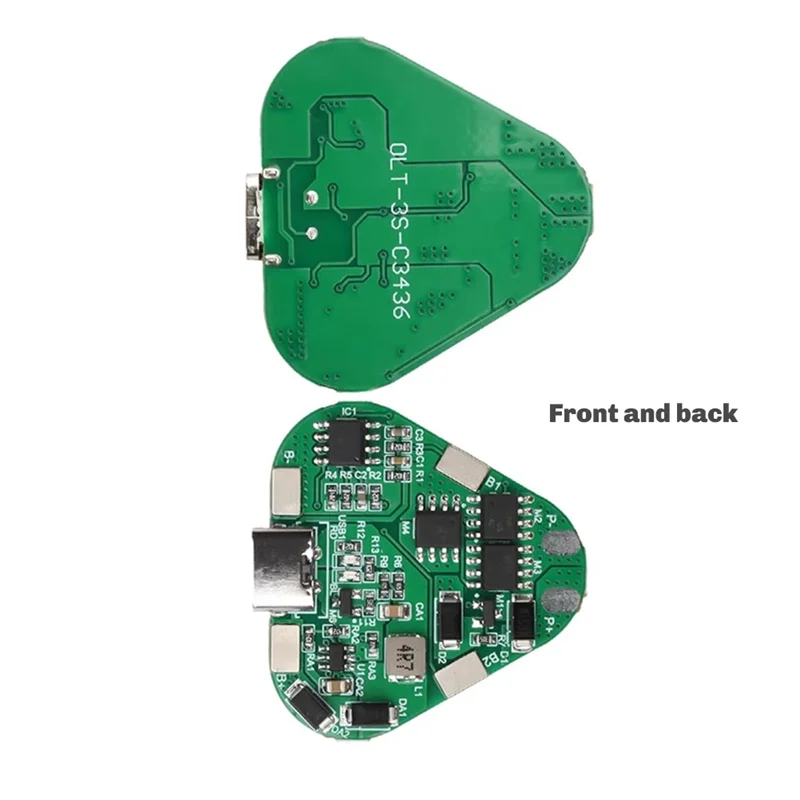 B92B-20A 3S 12V 18650 Lithium Battery Protection Board 2Pcs Overcharge Over Discharge Bms Type C