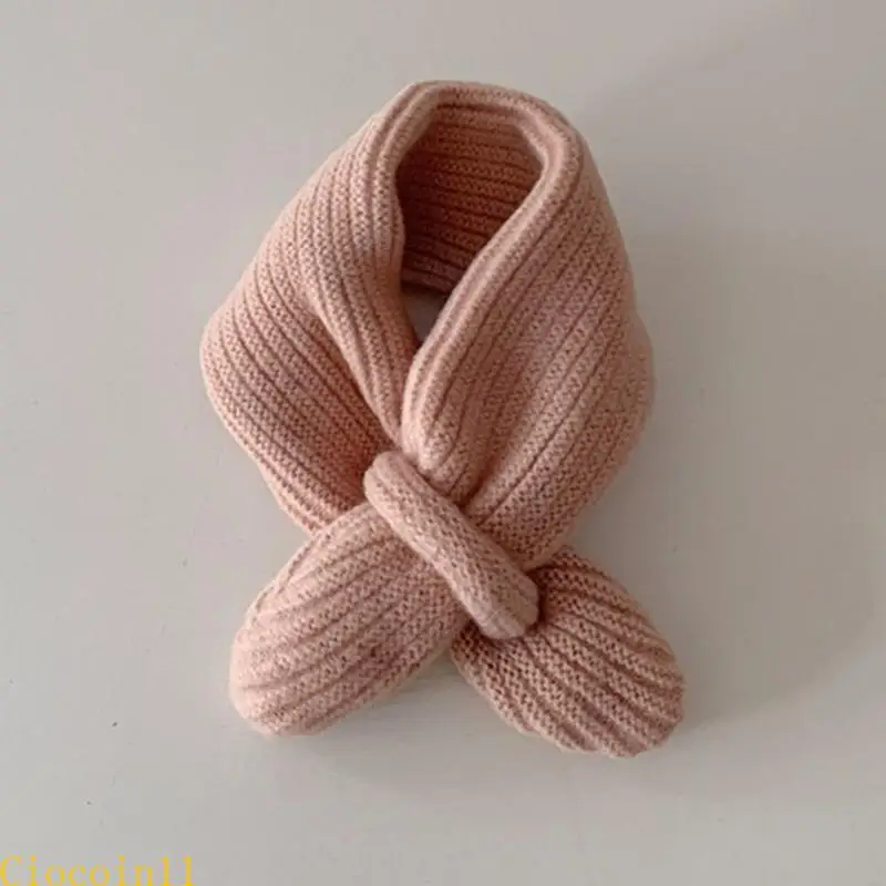 

Y1UB Candy Colanded Baby Scarf вязаный шерстяной шарф теплый и модный шарф Стильный детский шарф прочный для осень и зимы