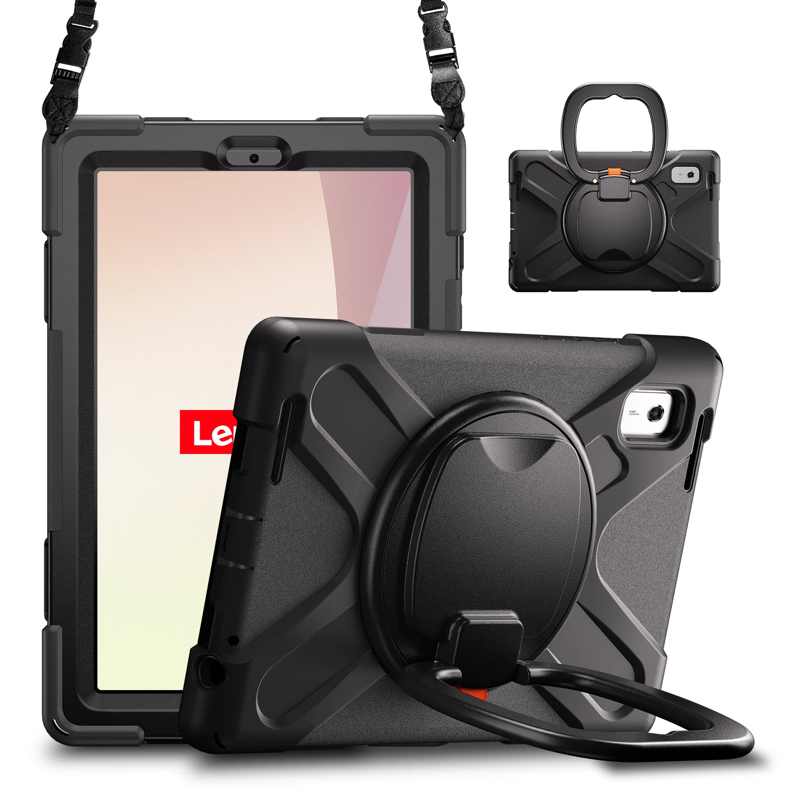 

Детский чехол-подставка для Lenovo Tab M9 2023, 9,0 дюйма TB-310FU TB-310XU, сверхмощный вращающийся на 360° чехол с ручкой, плечевой ремень