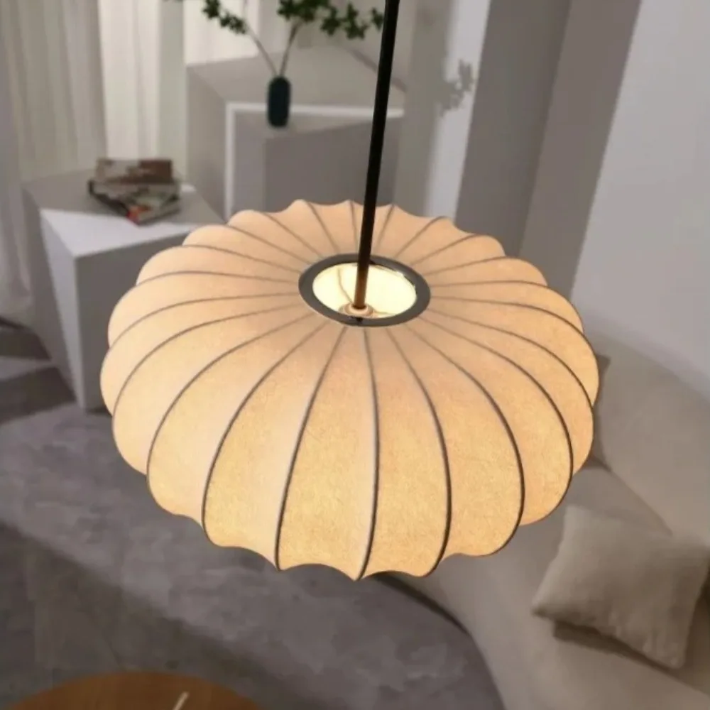 JOYINLED 30/40/50 سنتيمتر اليابانية قلادة ضوء وابي سابي الحرير عاكس الضوء الطبيعية الحديثة الثريا لغرفة المعيشة ، غرفة نوم ، غرفة الشاي #2