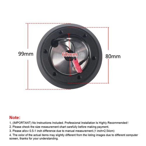Imagen 2 del producto Adaptador de cubo corto para volante, para Mitsubishi Eclipse/Galant/Lancer/Mirage/Montero Subaru Impreza WRX Dodge Colt 100H